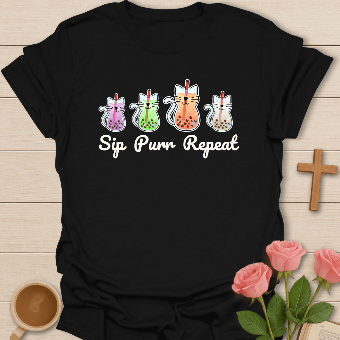 Boba Cat Tea T-Shirt