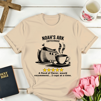 Noah's Ark Coffee House Five Stars Review T-Shirt