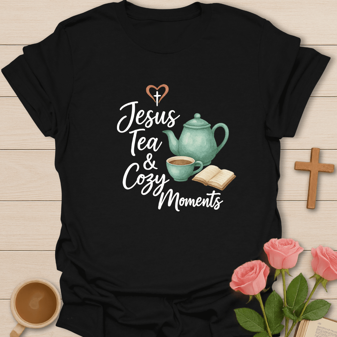 Jesus Tea Cozy Moments T-Shirt - Kozzy Co Black / S