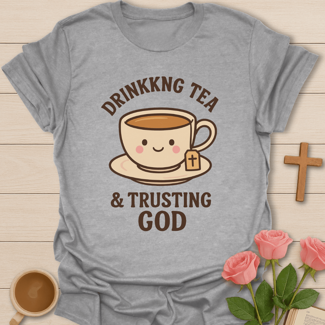 Drinking Tea & Trusting God T-Shirt T-Shirt