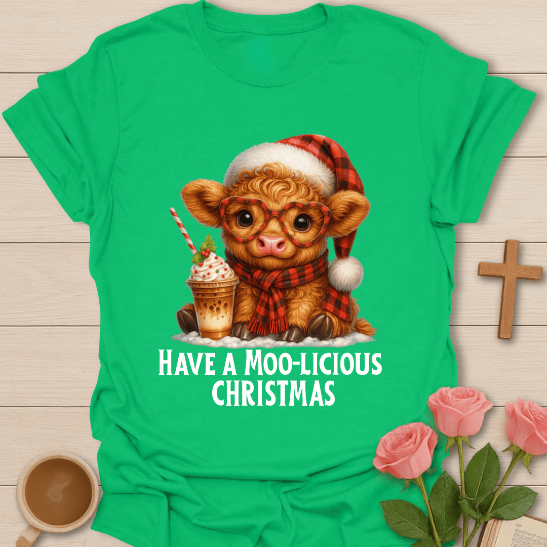 Moo-licious Christmas T-Shirt T-Shirt