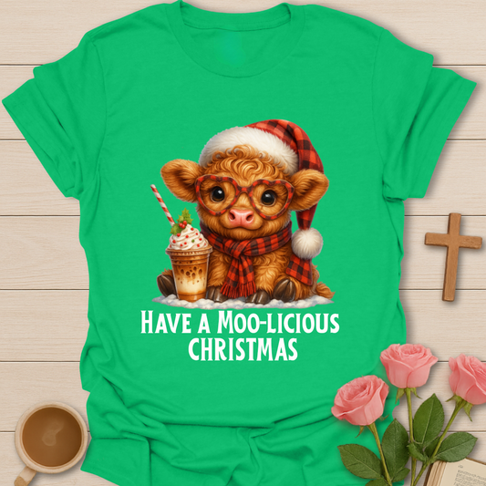 Moo-licious Christmas T-Shirt