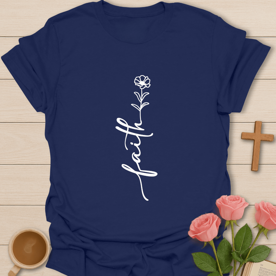 Faith Flower T-Shirt T-Shirt
