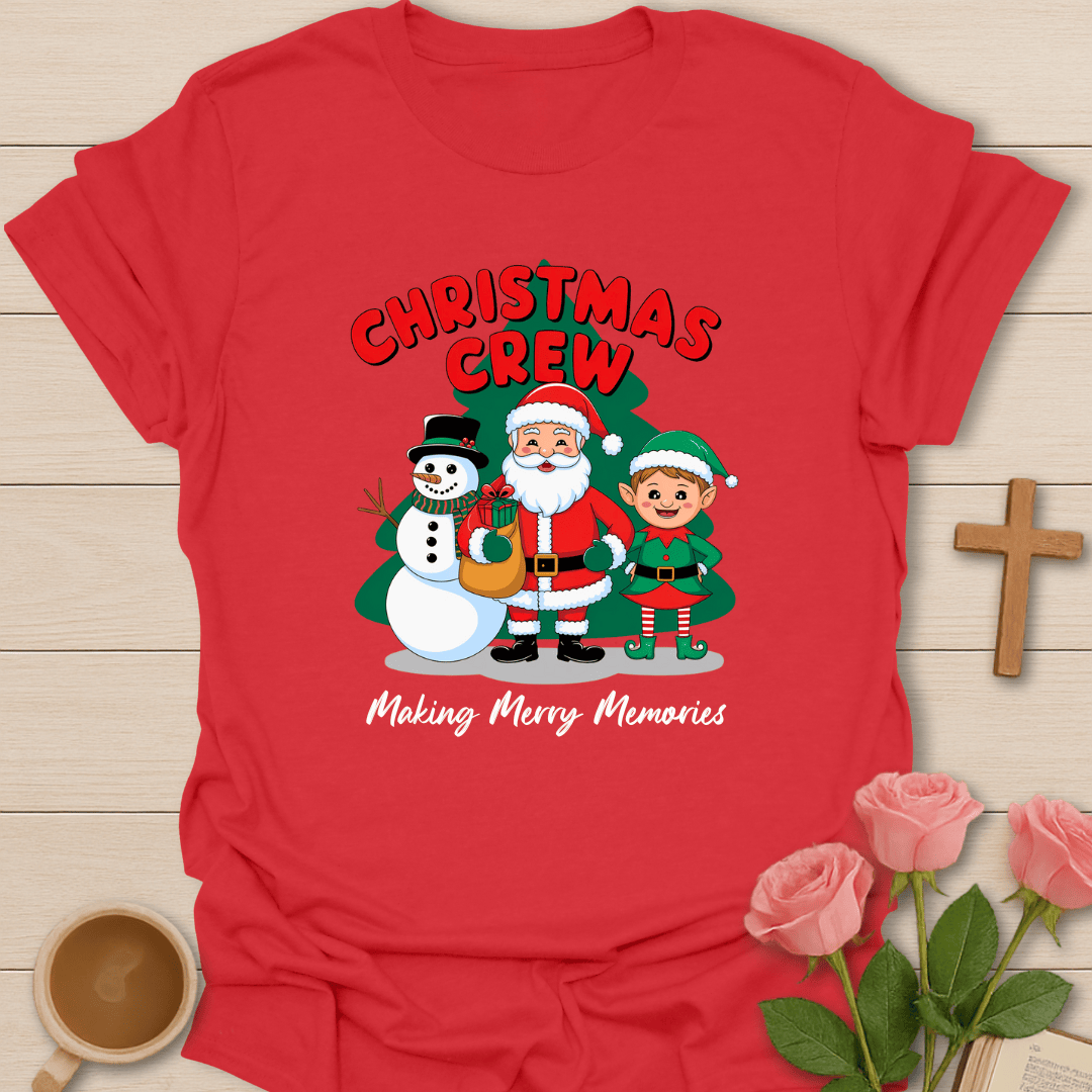 Christmas Crew T-Shirt - Kozzy Co Red / S