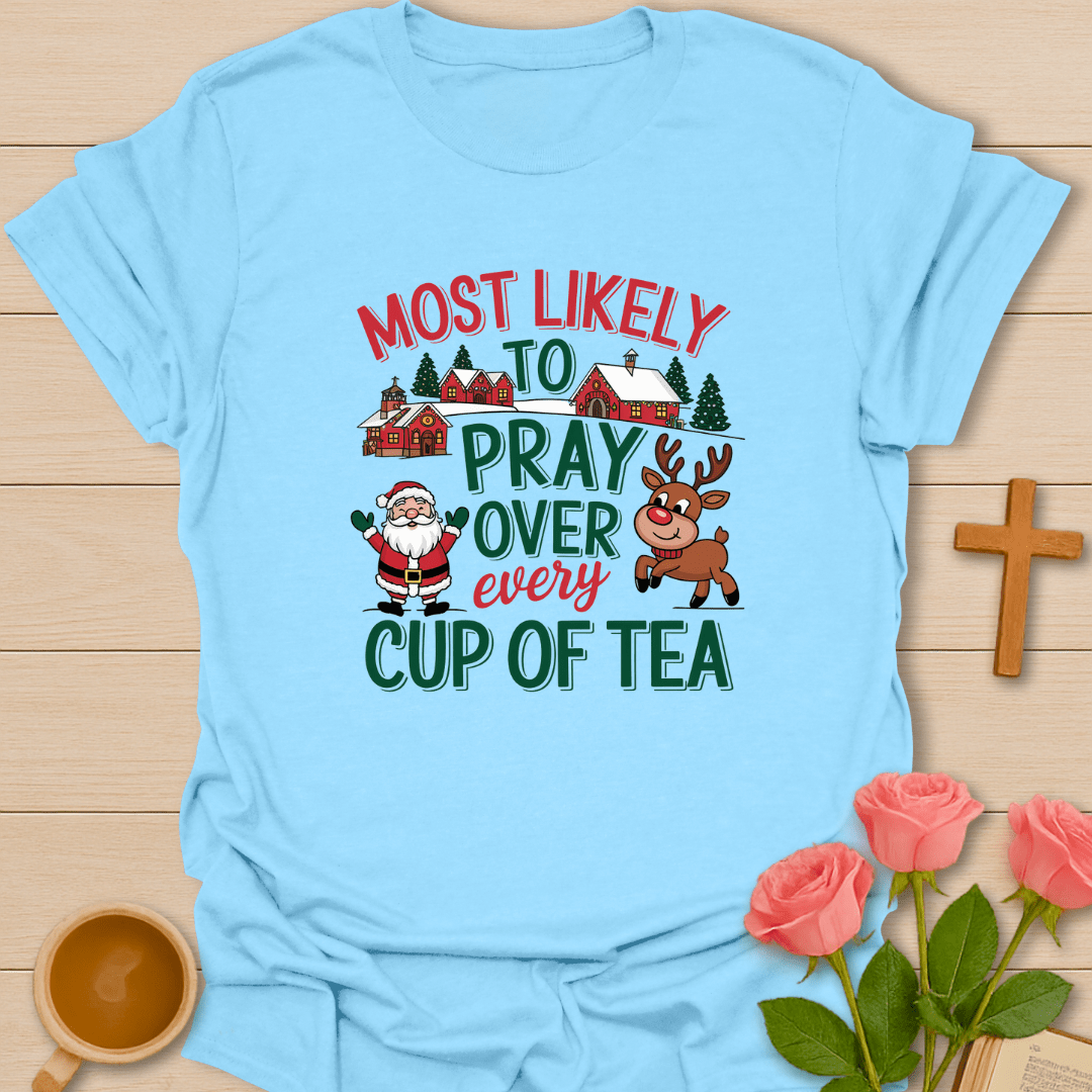 Santa Prayers Christmas T-Shirt T-Shirt