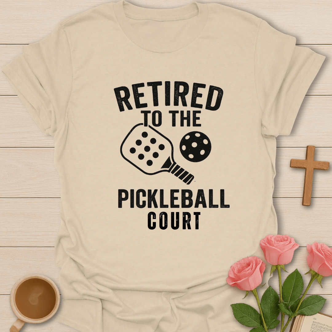 Retired Pickleball Court T-Shirt