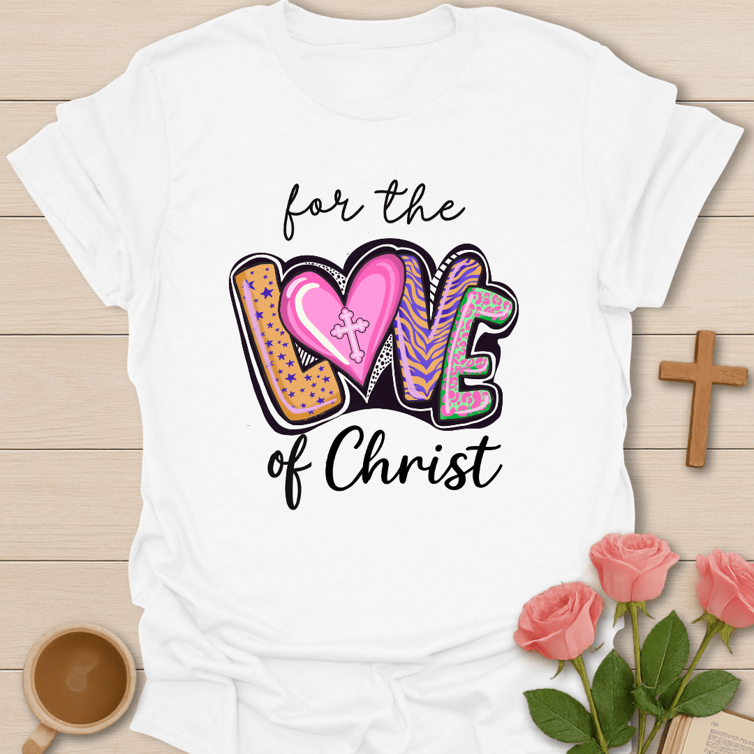 Retro Love Of Christ T-Shirt - Kozzy Co White / S