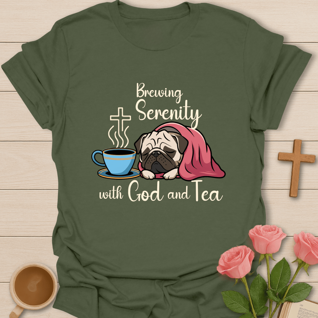 Brewing Serenity Dog T-Shirt T-Shirt