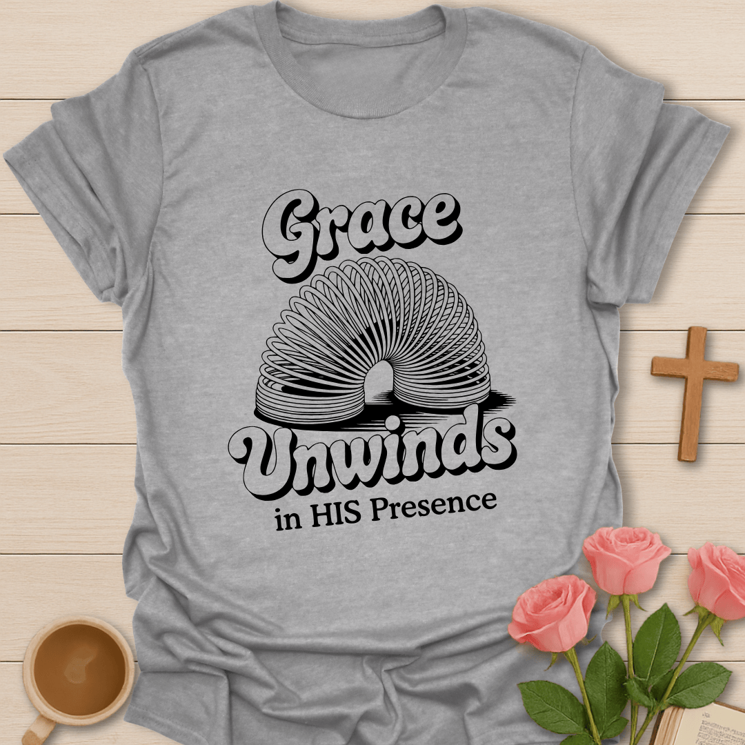 Grace Unwinds T-Shirt - Kozzy Co Sport Grey / S