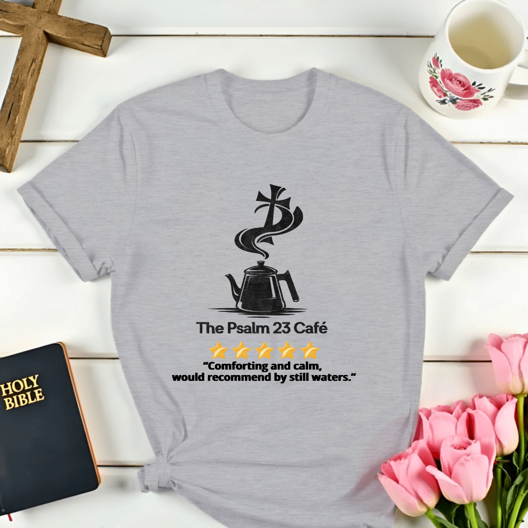 Psalm 23 Cafe 5 Star Review T-Shirt - Kozzy Co