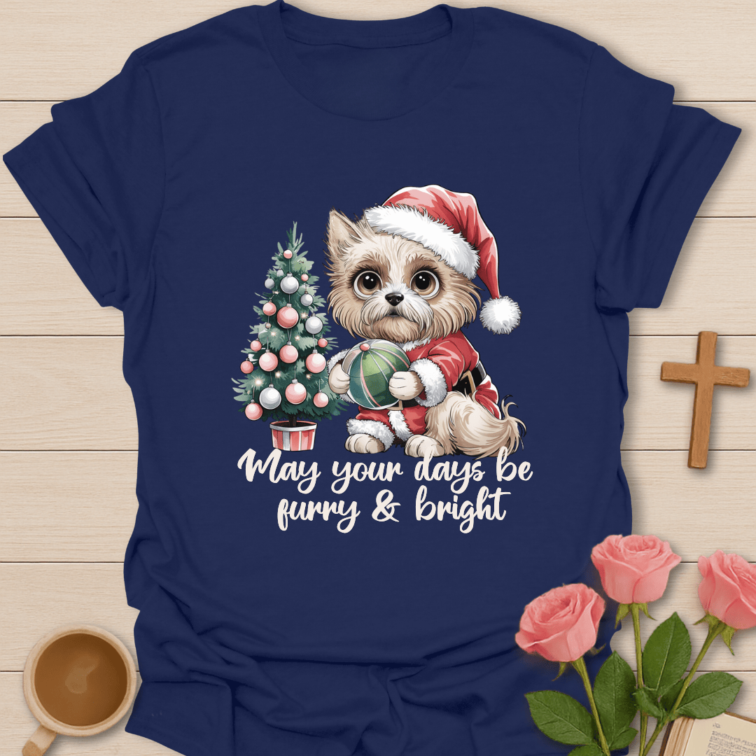 Furry & Bright Christmas T-Shirt T-Shirt