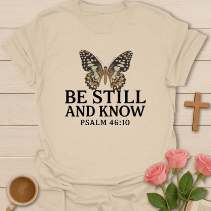 Butterfly Stillness T-Shirt - Kozzy Co Sand / S