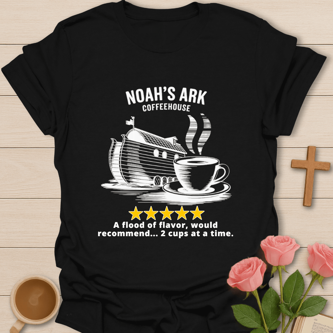 Noah's Ark Coffee House Five Stars Review T-Shirt