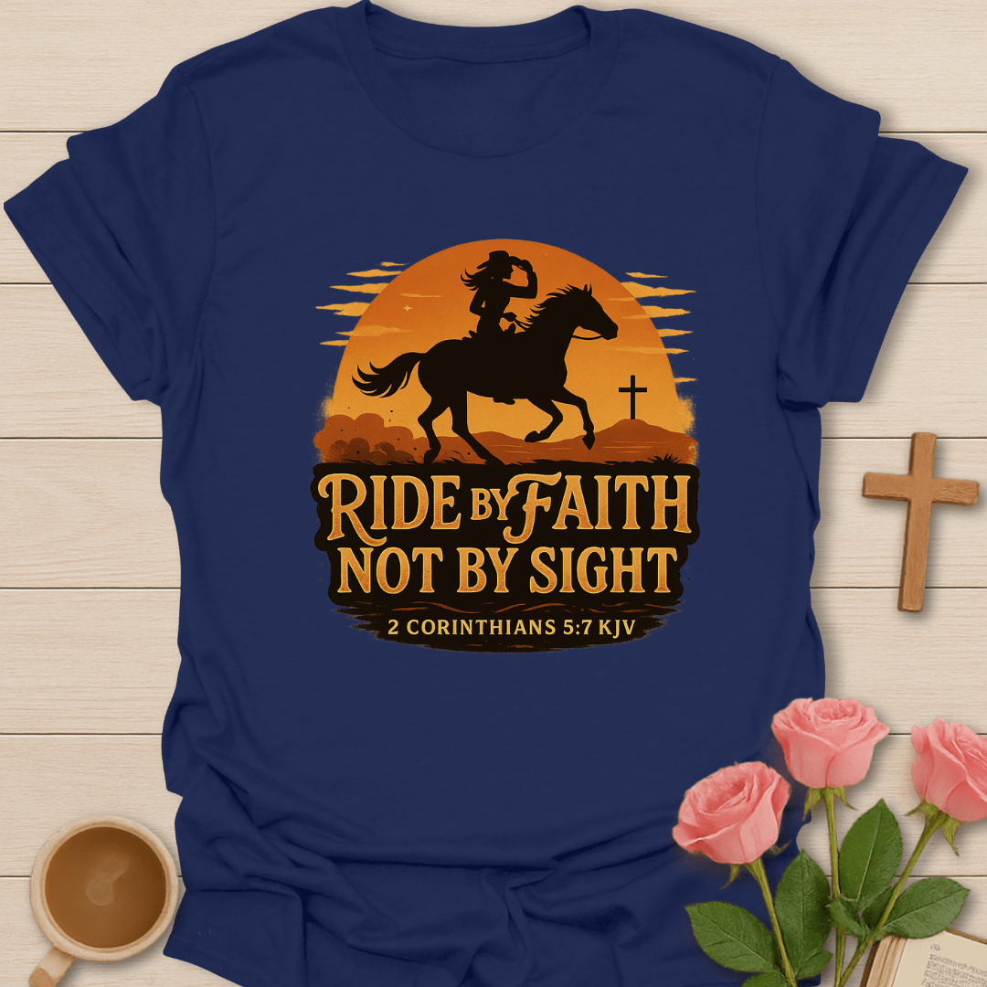 Cowgirl: Ride By Faith T-Shirt