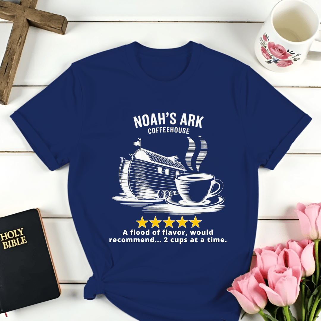 Noah's Ark Coffee House Five Stars Review T-Shirt