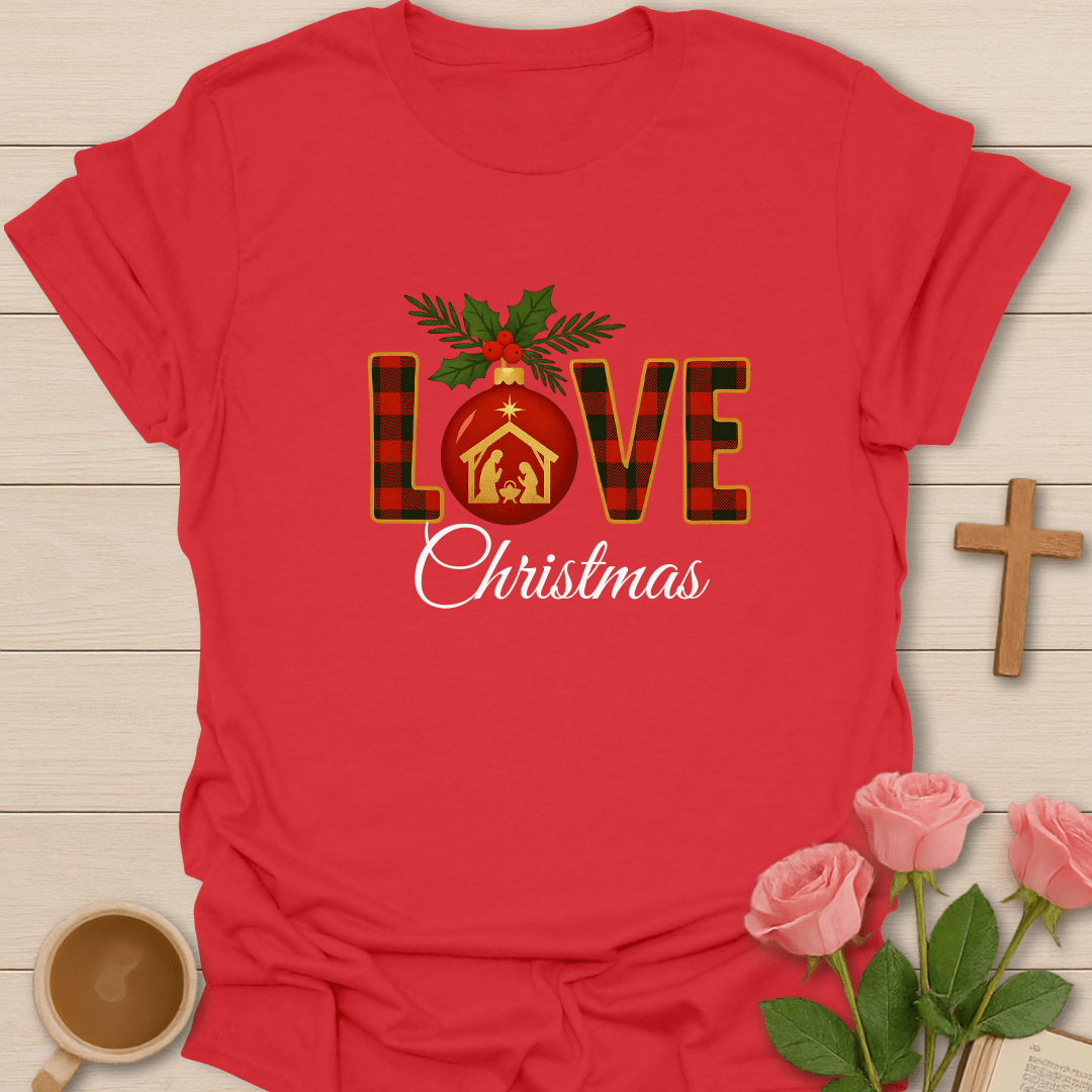Love Christmas Nativity T-Shirt T-Shirt