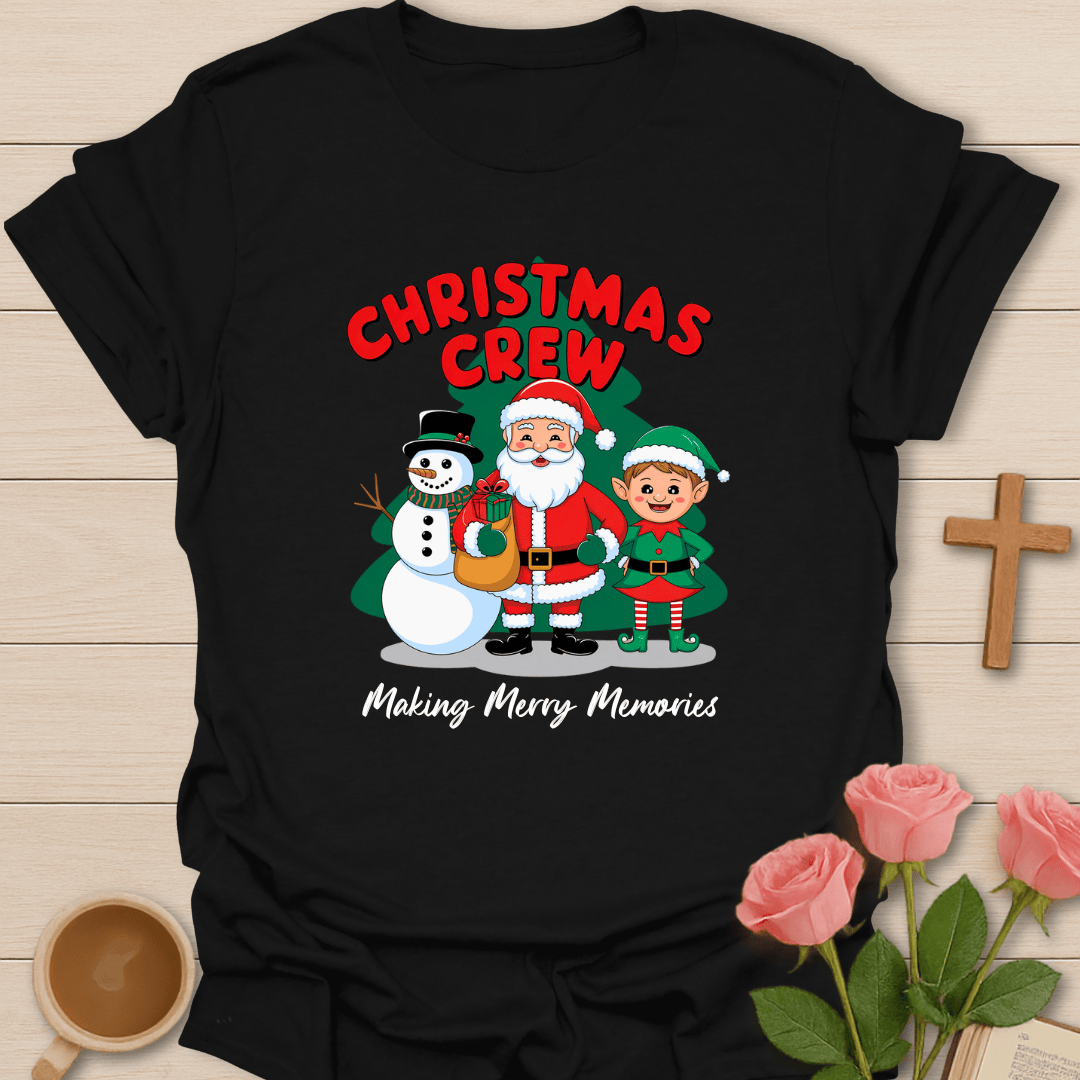 Christmas Crew T-Shirt - Kozzy Co Black / S