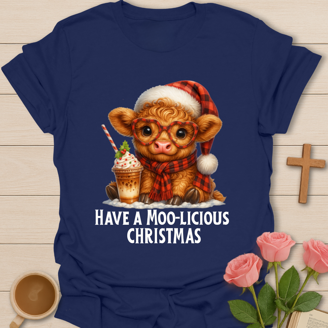 Moo-licious Christmas T-Shirt