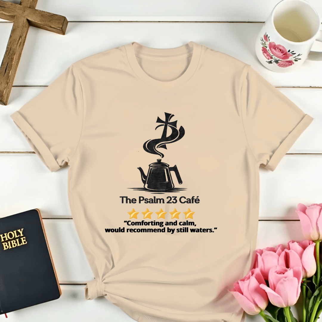 Psalm 23 Cafe 5 Star Review T-Shirt - Kozzy Co