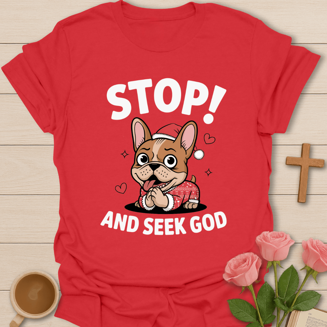 Pug Stop & Seek God T-Shirt