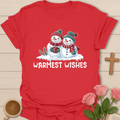 Warmest Wishes Snow-Couple T-Shirt T-Shirt
