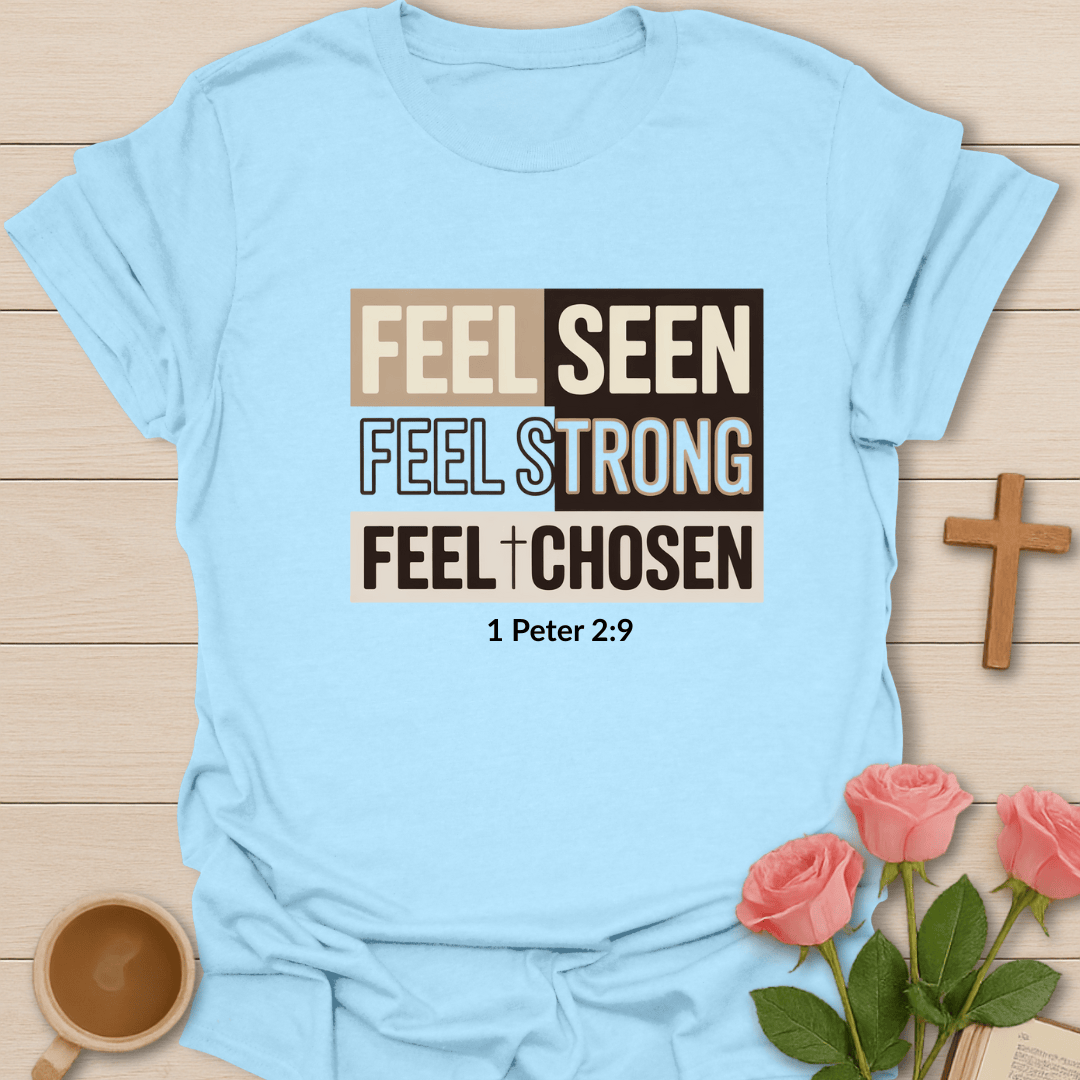 Feel Chosen T-Shirt - Kozzy Co Light Blue / S