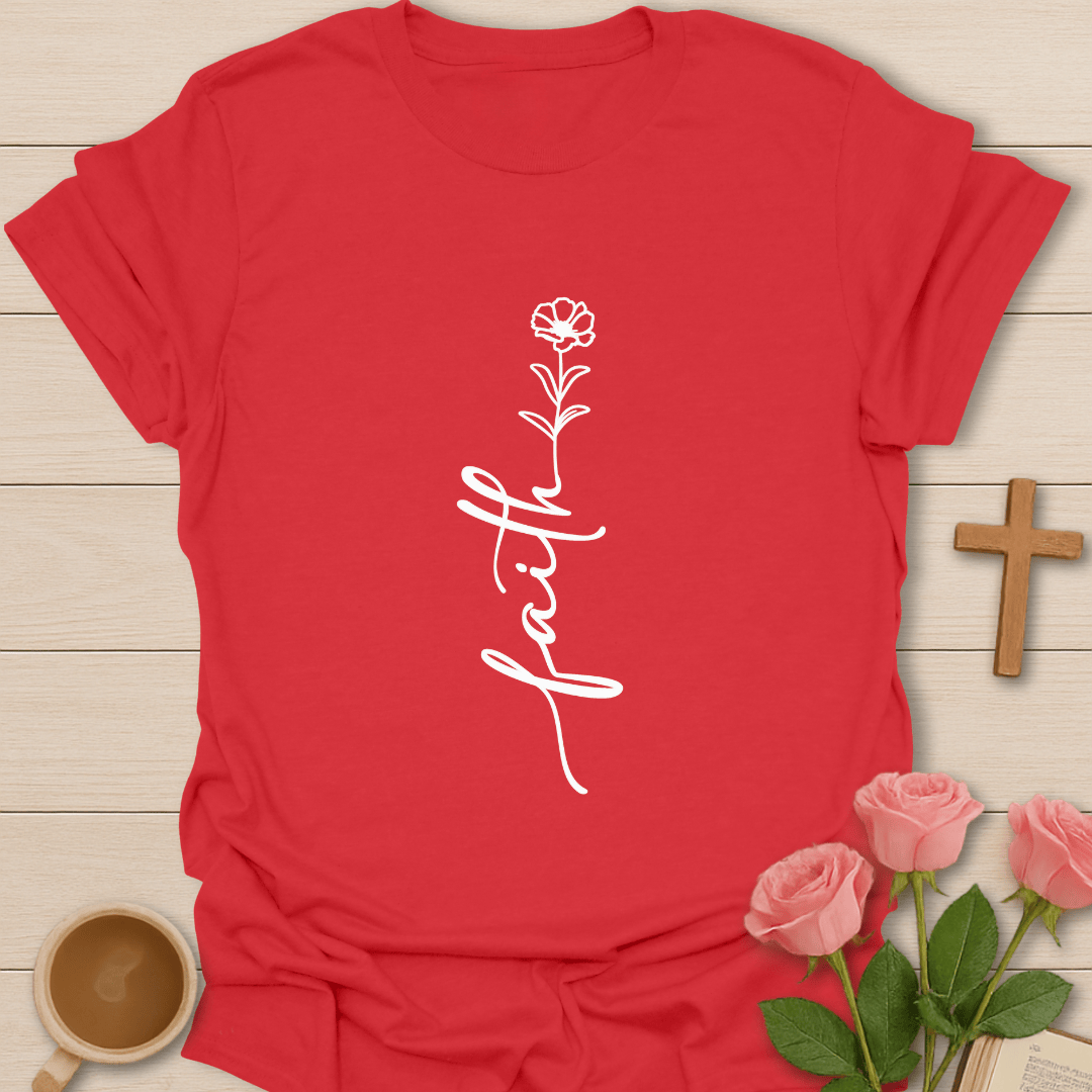 Faith Flower T-Shirt T-Shirt
