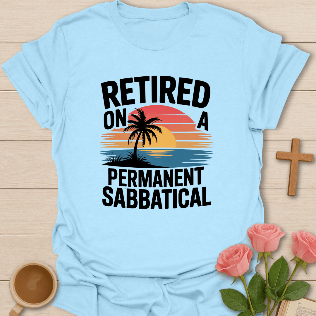 Retro Retired Professor T-Shirt - Kozzy Co Light Blue / S