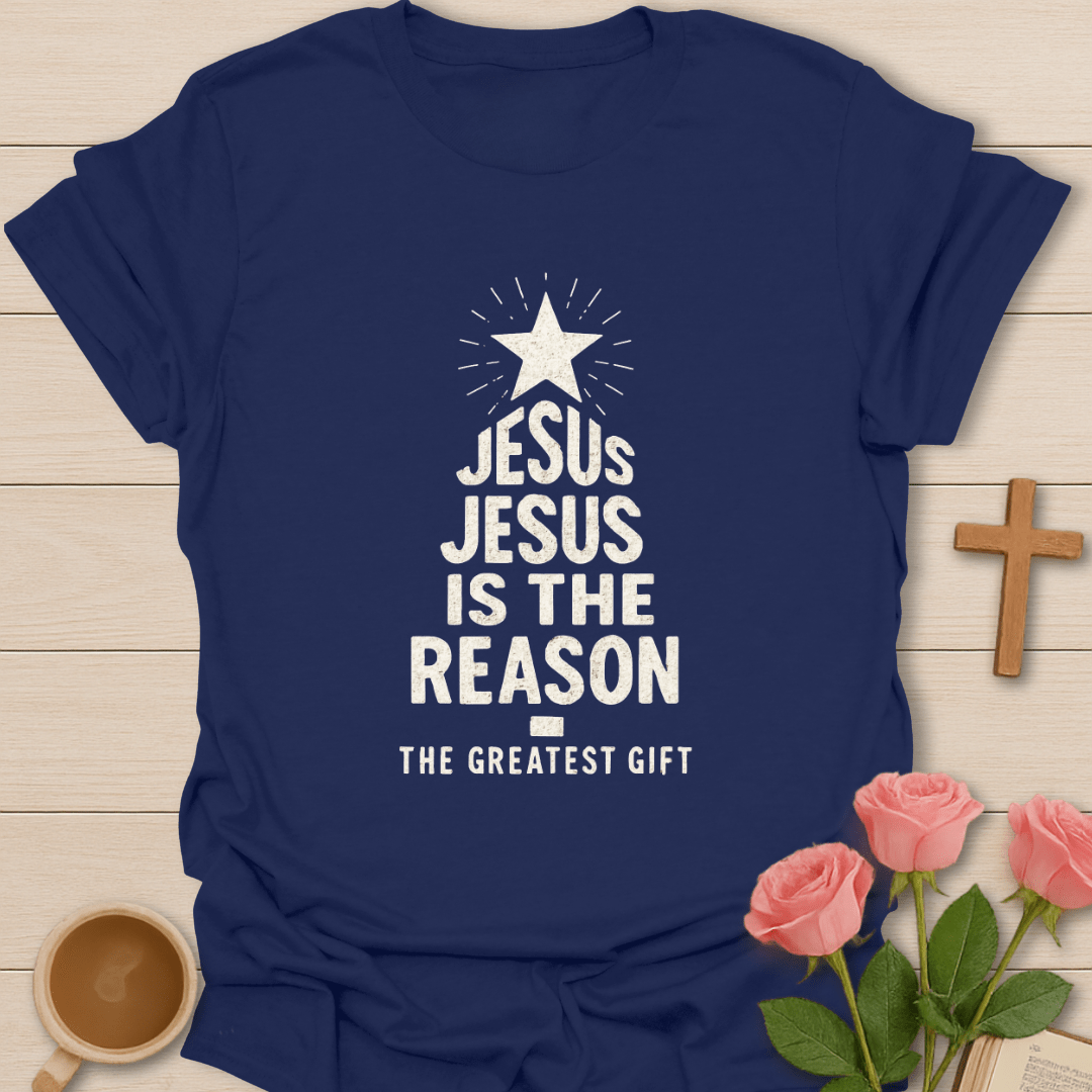 Jesus Tree of Light Christmas T-Shirt