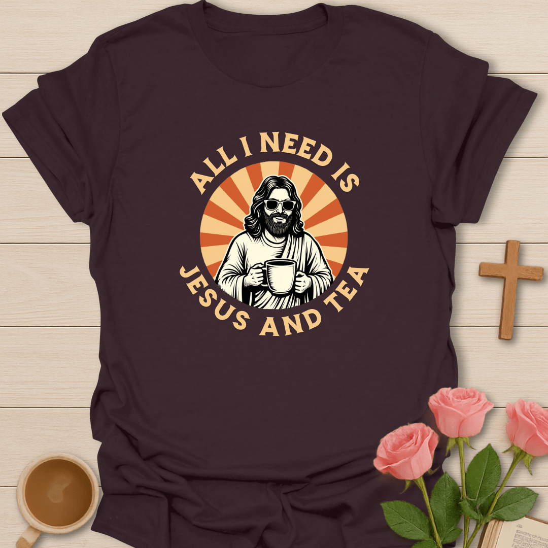 Retro Jesus And Tea T-Shirt