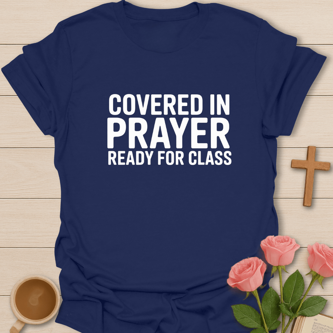 Covered & Ready For Class T-Shirt - Kozzy Co Navy / S