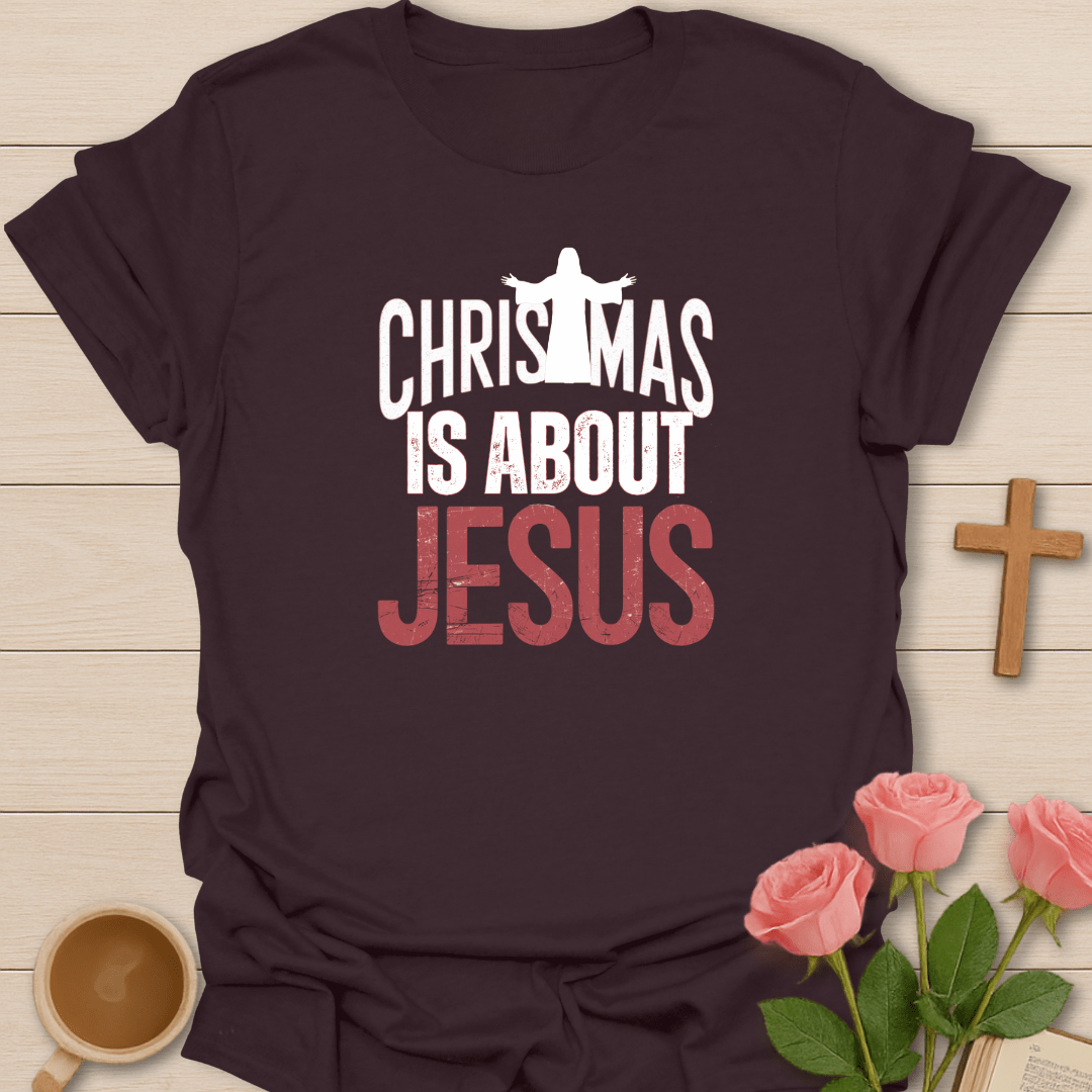 About Jesus Christmas T-Shirt T-Shirt