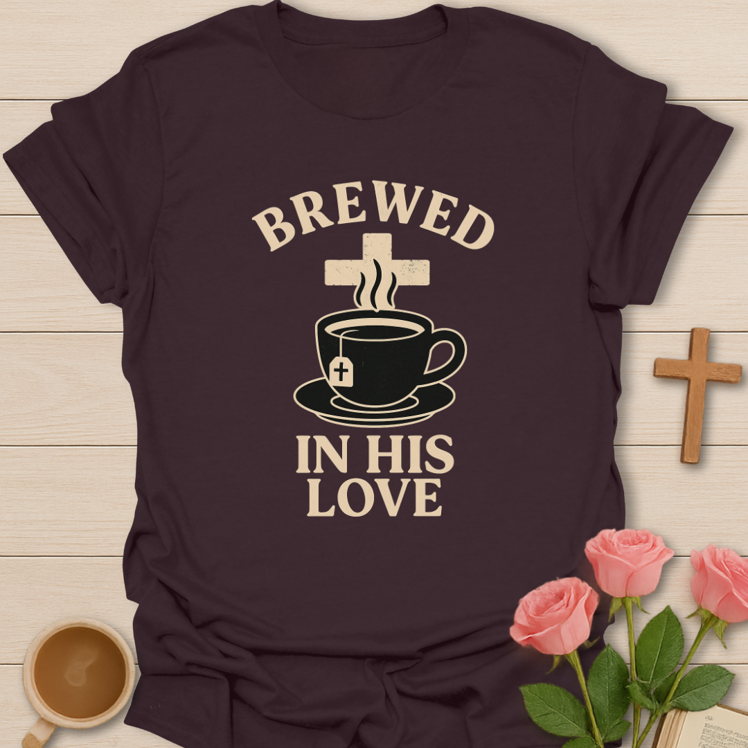 Brewed In His Love T-Shirt