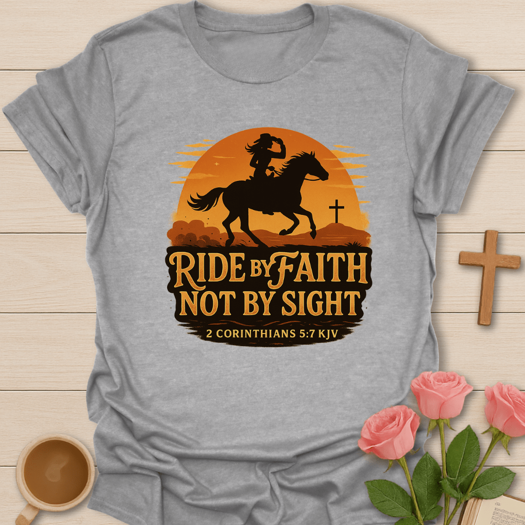 Cowgirl: Ride By Faith T-Shirt