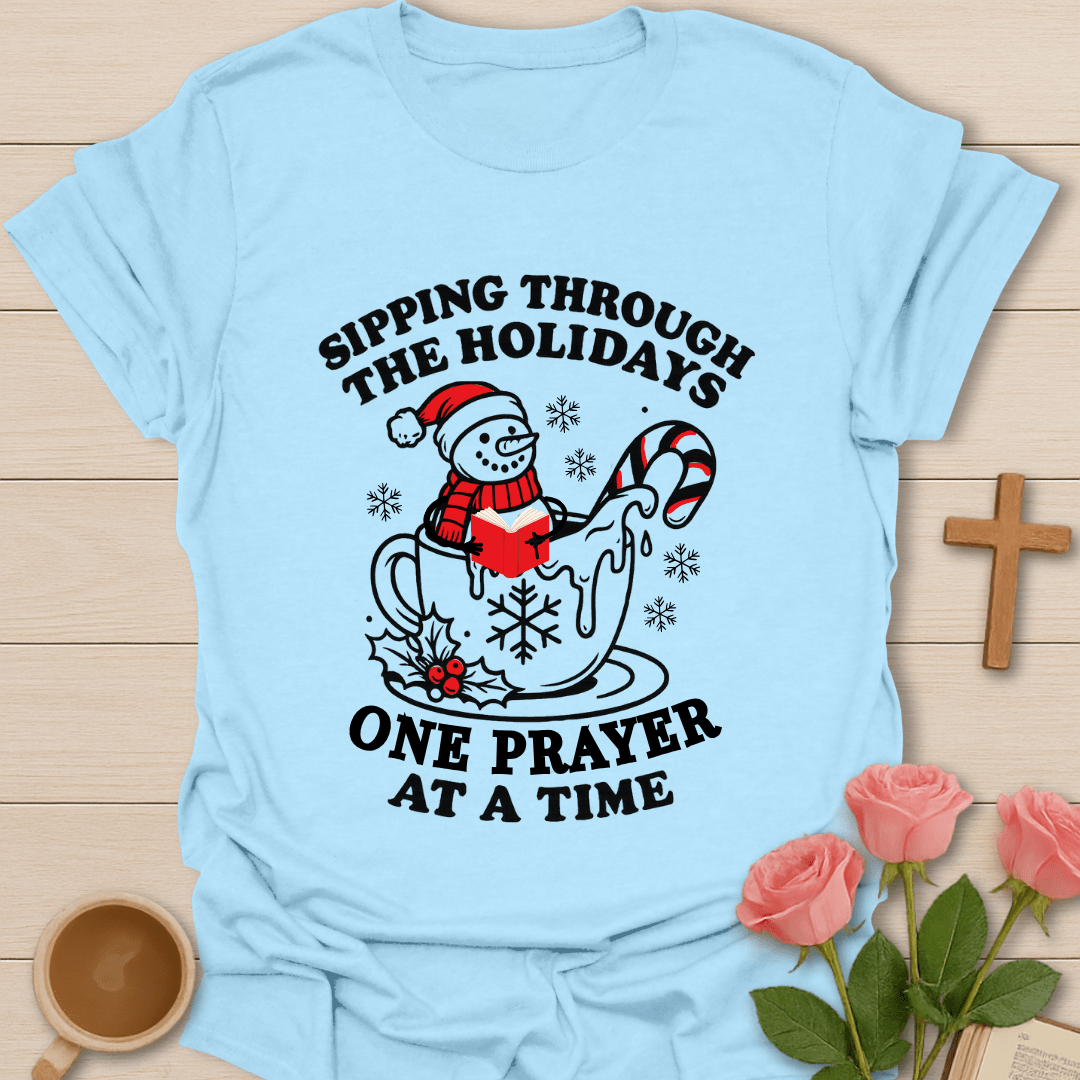 Snowman Christmas Prayer T-Shirt
