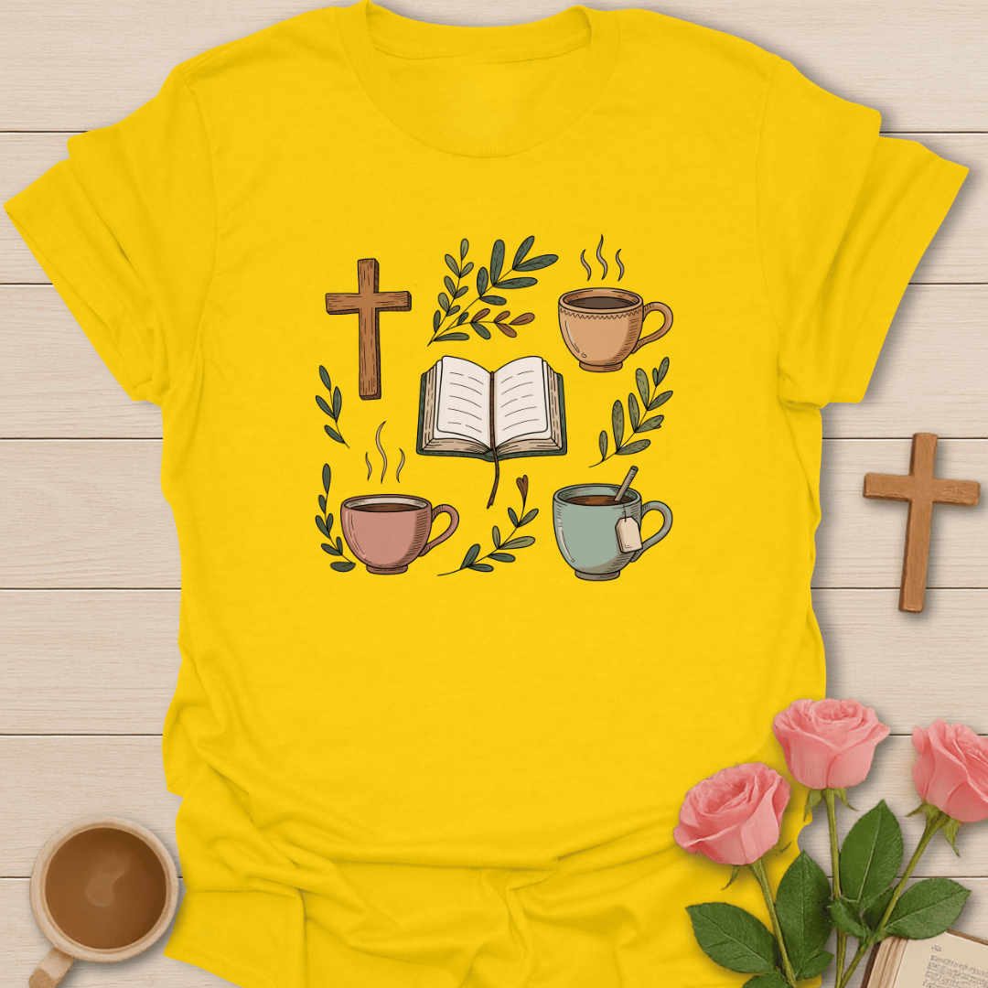 Cozy Faith & Tea T-Shirt T-Shirt