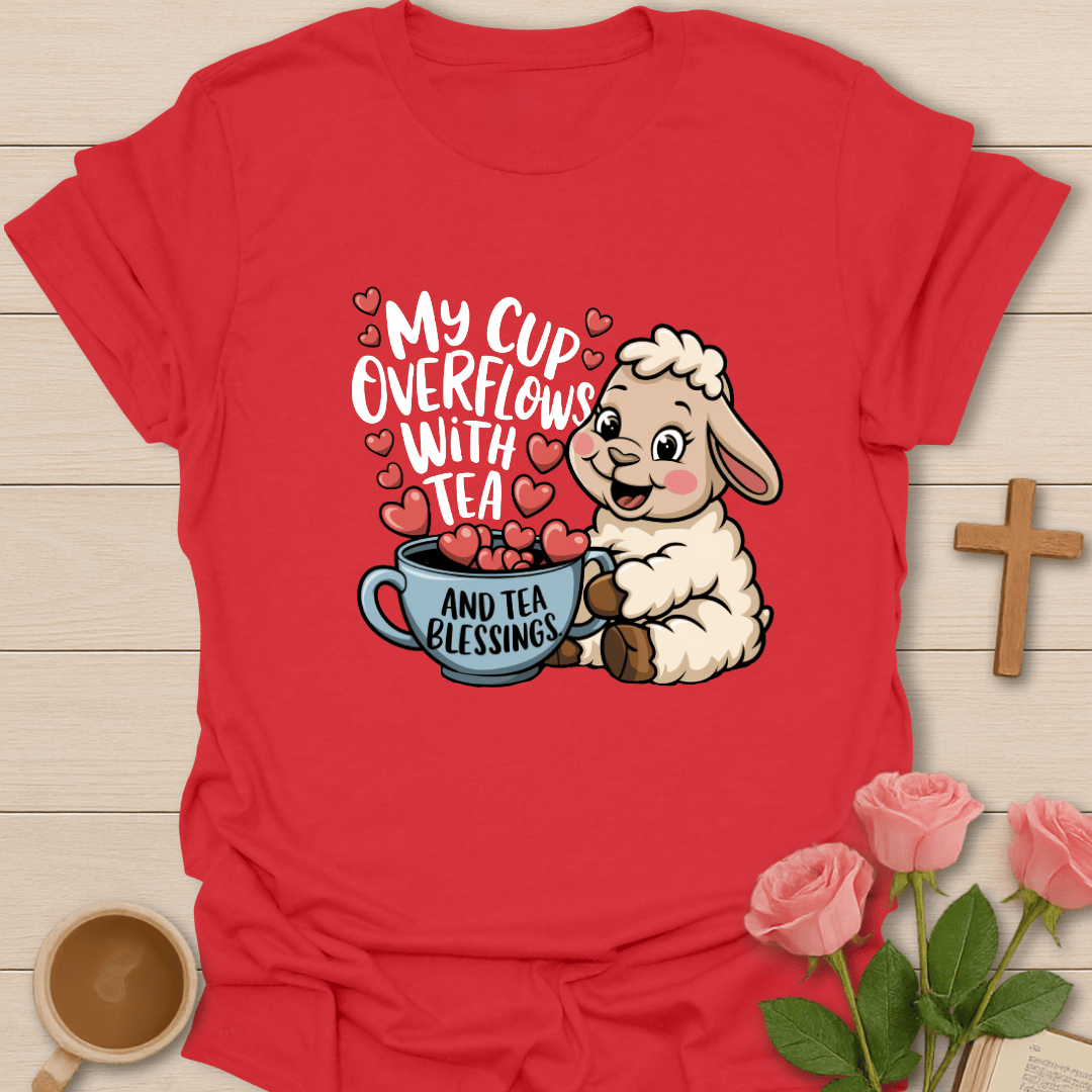 Lamb Tea Blessings T-Shirt T-Shirt