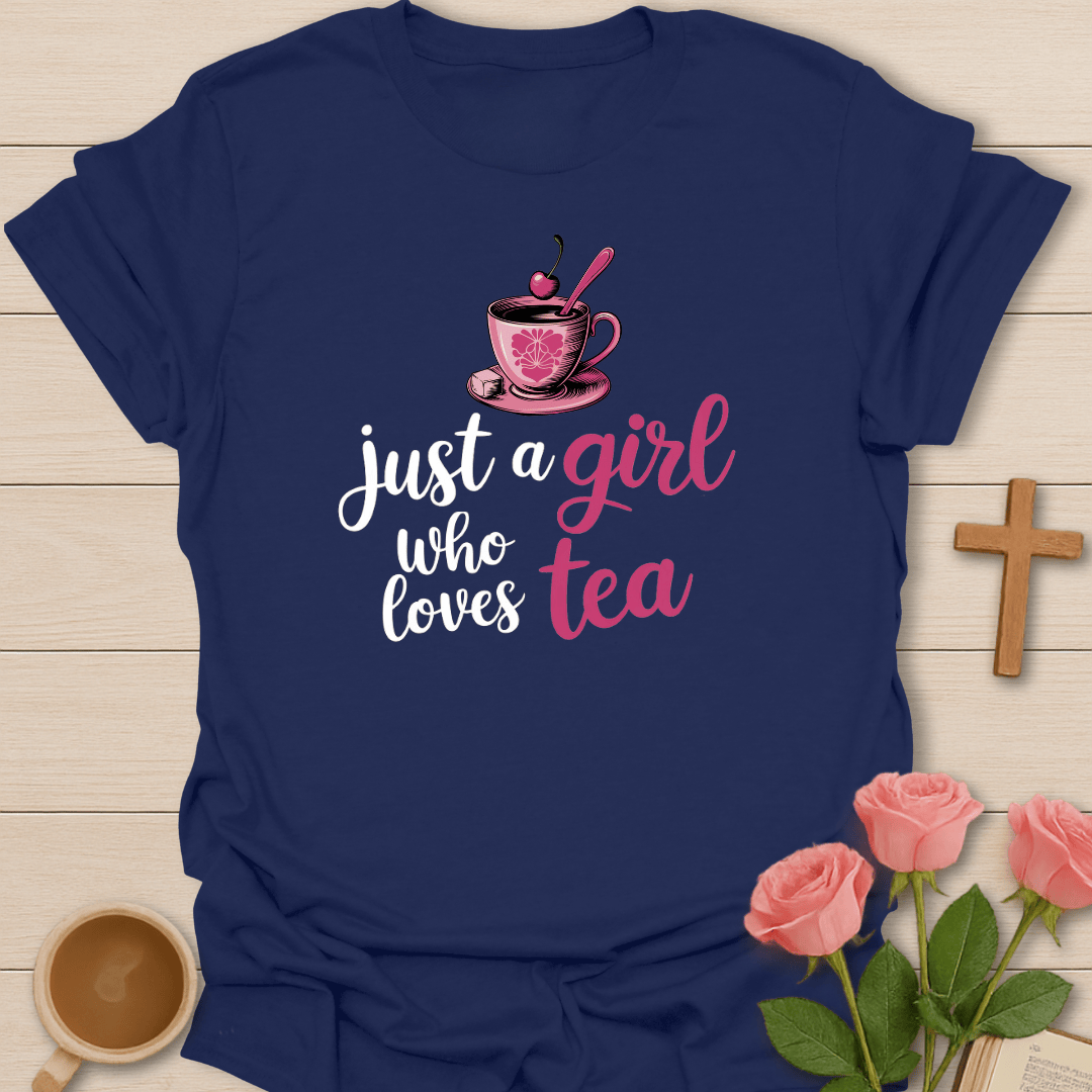 Girl Who Loves Tea T-Shirt T-Shirt