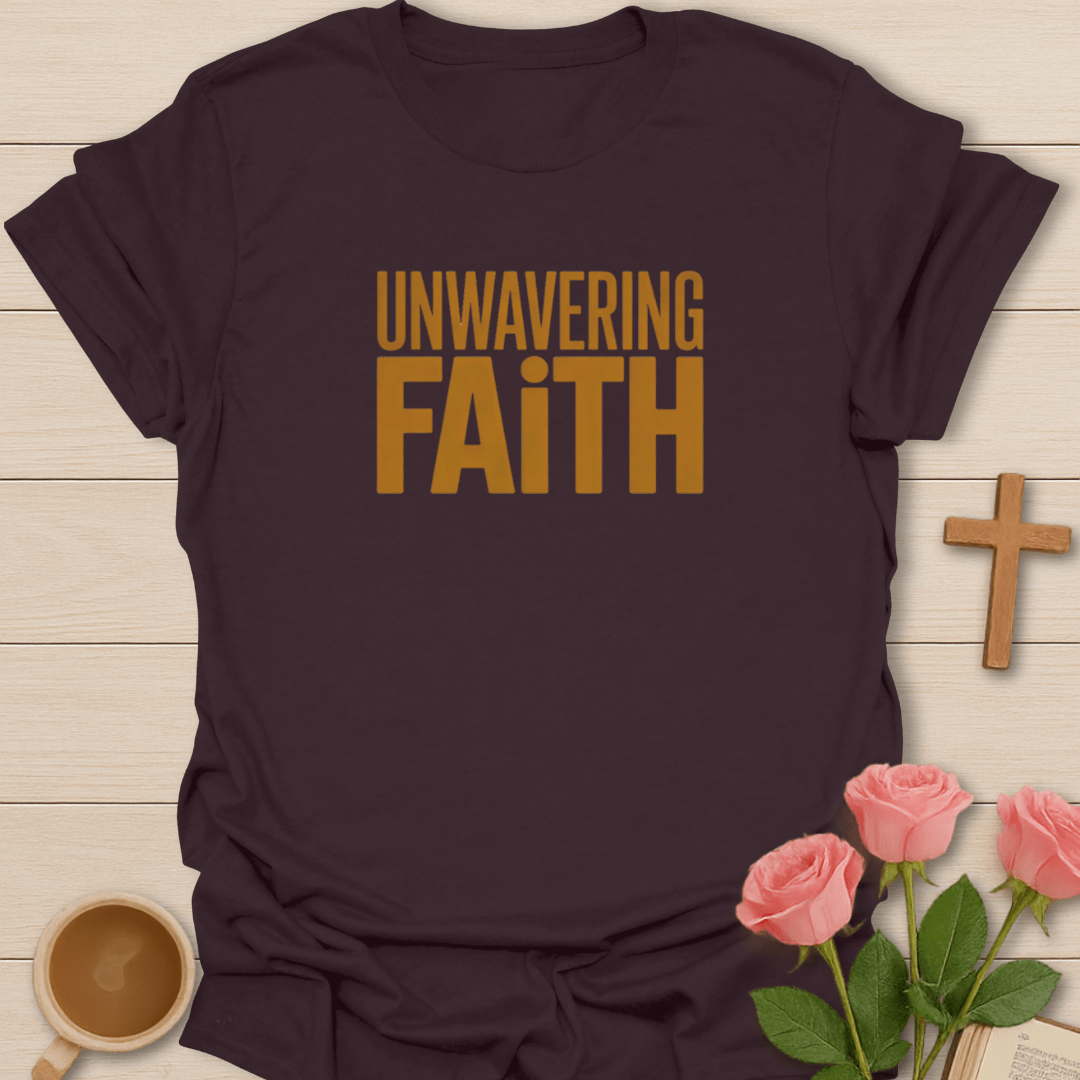 Unwavering Faith T-Shirt - Kozzy Co Dark Chocolate / S