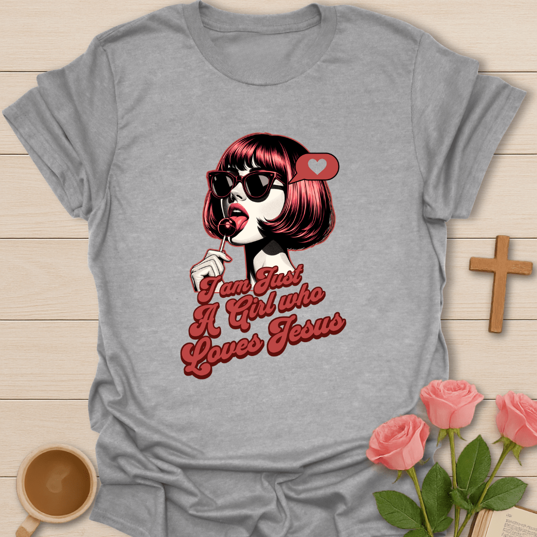 Lollipop Girl T-Shirt - Kozzy Co Sport Grey / S