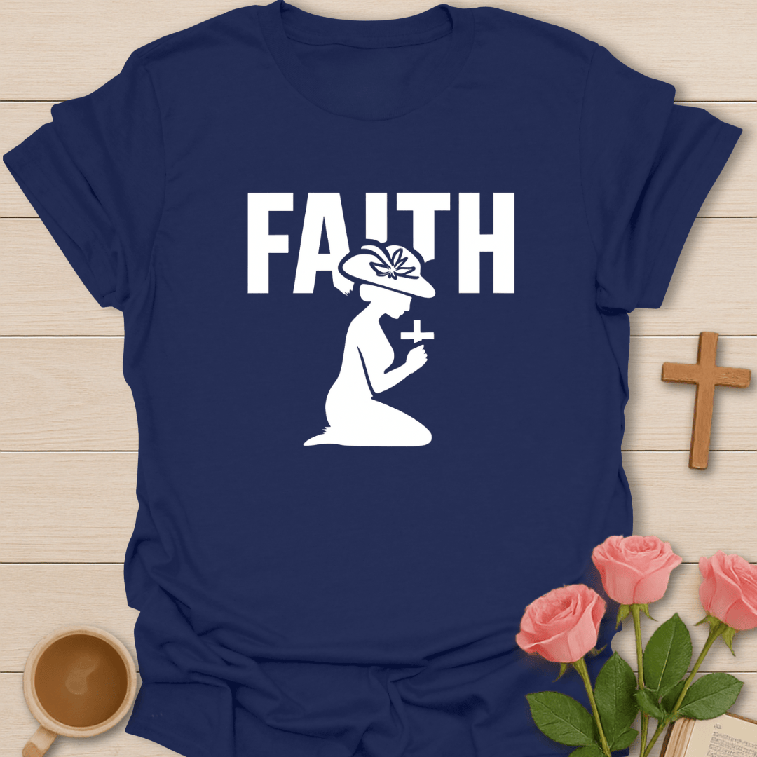 Praying Lady Faith T-Shirt T-Shirt