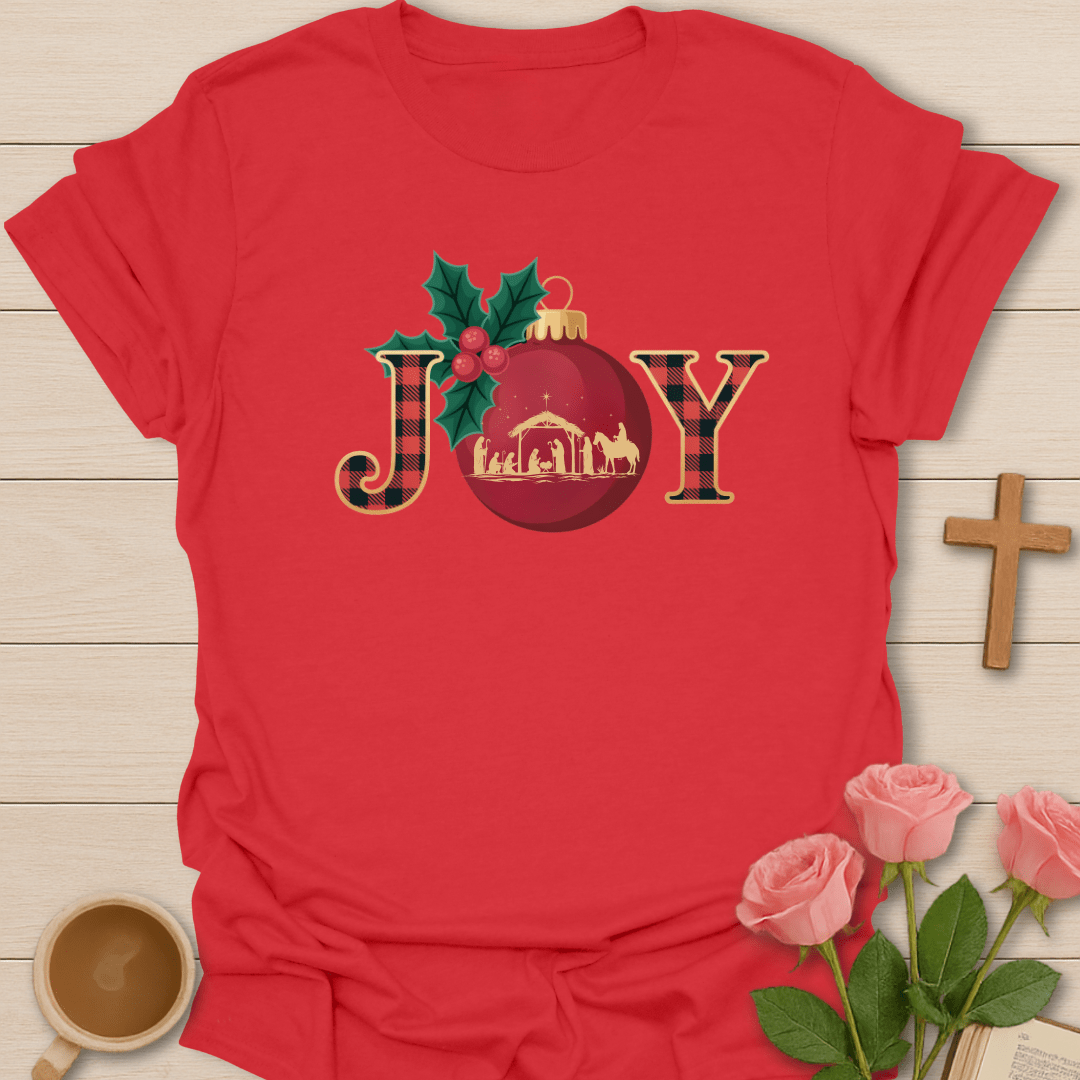 Joy Nativity Christmas T-Shirt T-Shirt