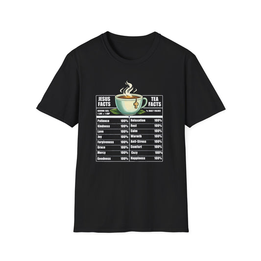 Jesus & Tea Nutrition Facts T-Shirt
