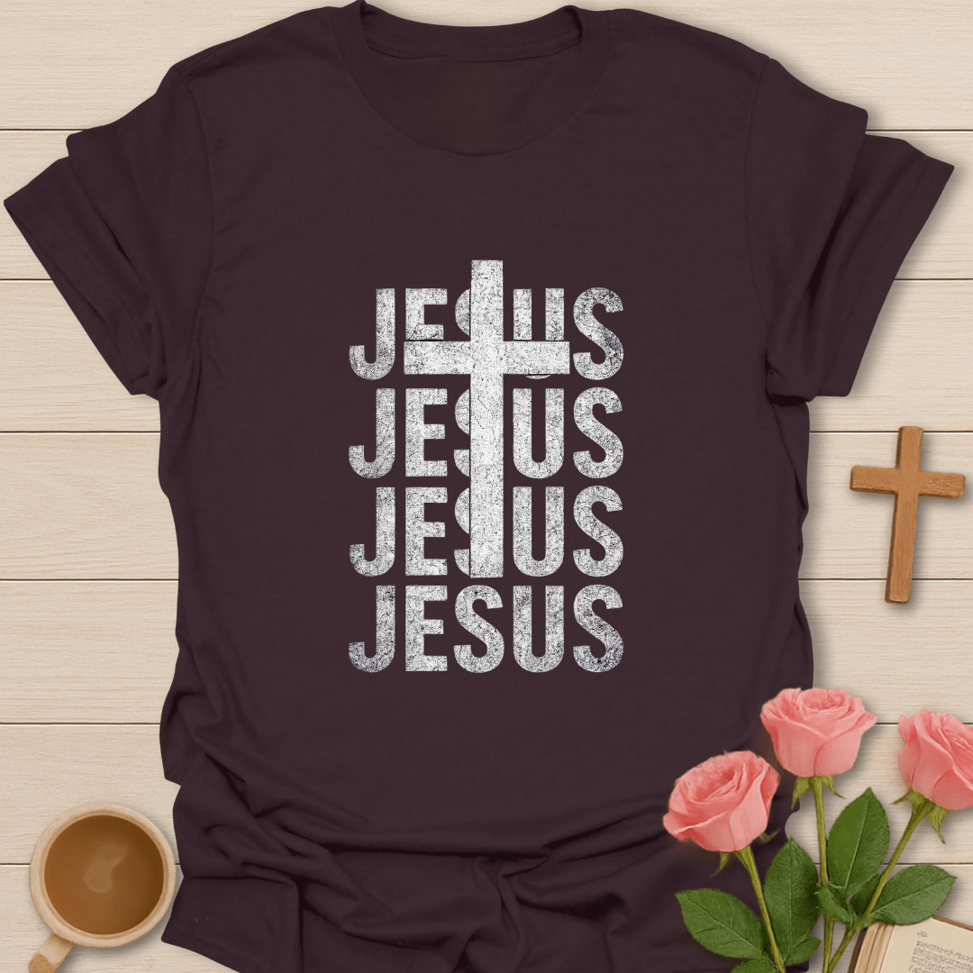 Vintage JESUS Stacked T-Shirt T-Shirt