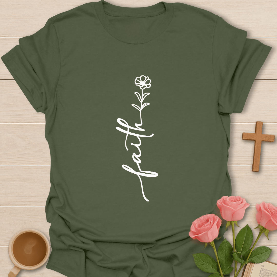 Faith Flower T-Shirt T-Shirt