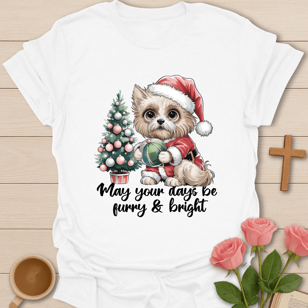 Furry & Bright Christmas T-Shirt T-Shirt