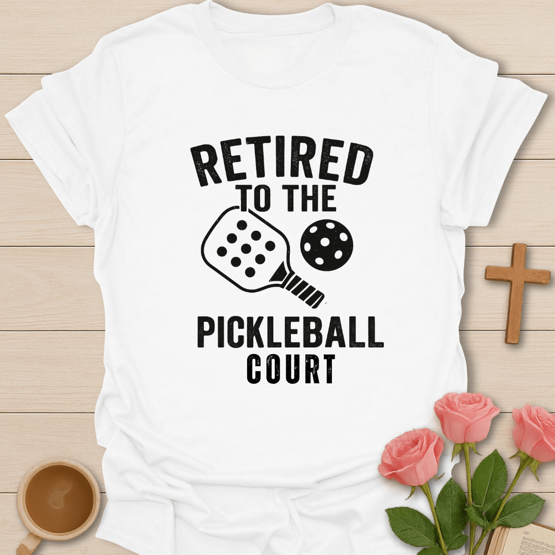 Retired Pickleball Court T-Shirt