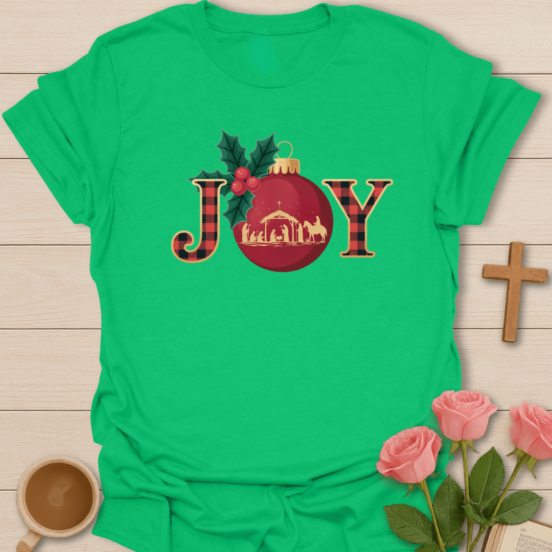 Joy Nativity Christmas T-Shirt T-Shirt