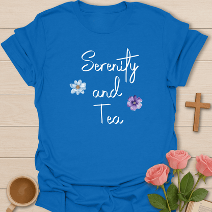 Serenity and Tea T-Shirt - Kozzy Co Royal Blue / S