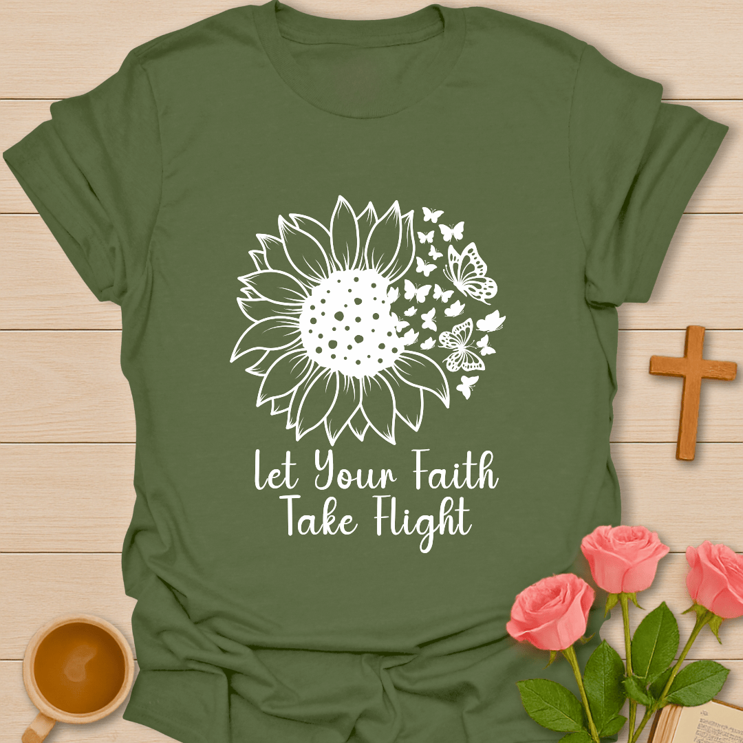 Faith Sunflower Flight T-Shirt T-Shirt